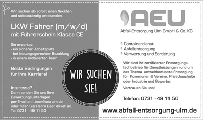 aeu sw anzeige lkw fahrer